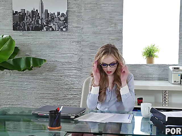 Interracial office DP with horny Baby Kxtten