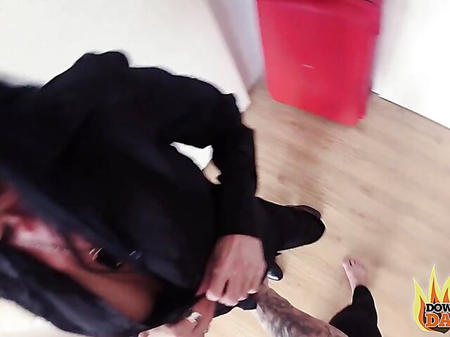 POV German fuck date with big titted gothic brunette Sidney Dark