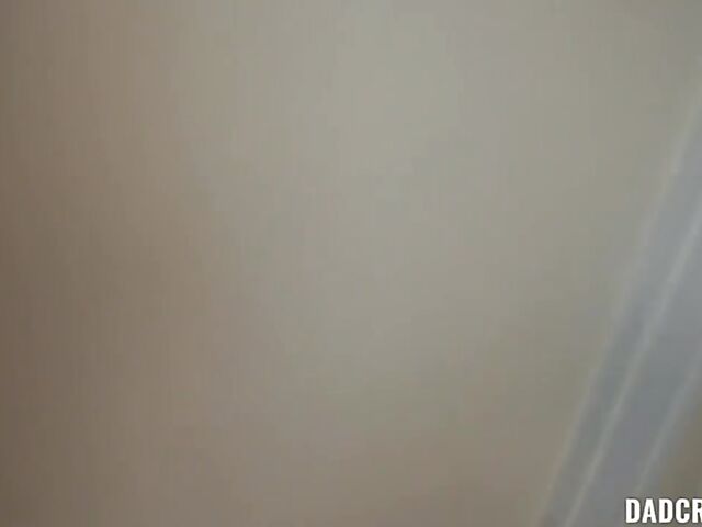 Skinny stepdaughter with small boobs Mackenzie Mace is her daddy's plaything