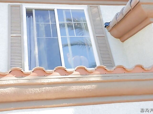 Big black cock anal with Jax Slayher in front of Lily Lou's cuckold boyfriend in the poker room