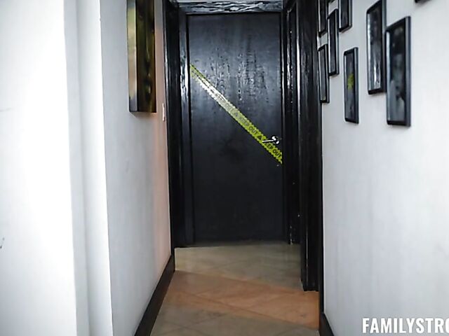 Slut sister Kourtney Kai makes her stepbrother cum inside