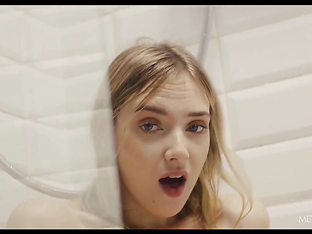 Erotic shower masturbation with charming Oxana Chic