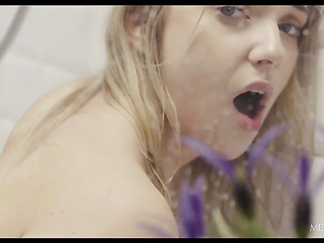 Erotic shower masturbation with charming Oxana Chic