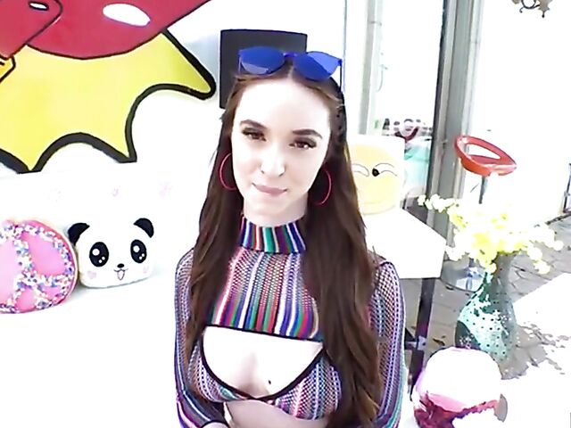 Pale anal cutie Hazel Moore gets filled