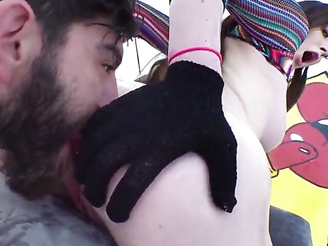 Pale anal cutie Hazel Moore gets filled