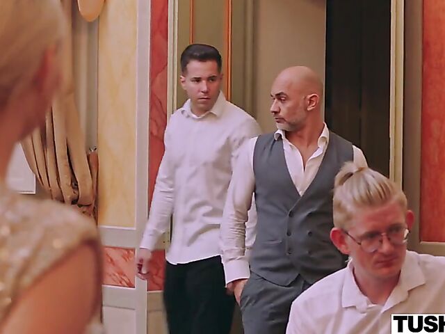 Lika Star - Graceful blonde DP with two gentlemen