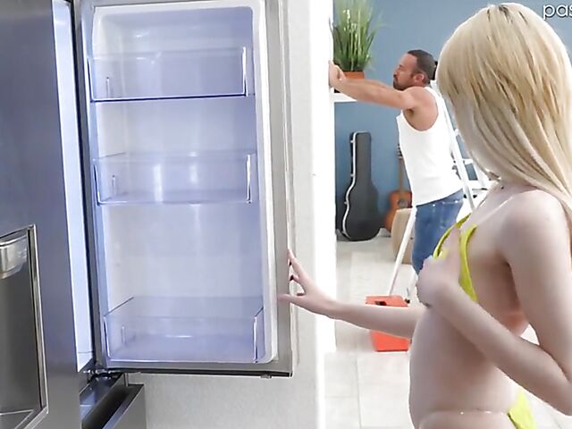 Horny small tits blonde Celestina Blooms needs help