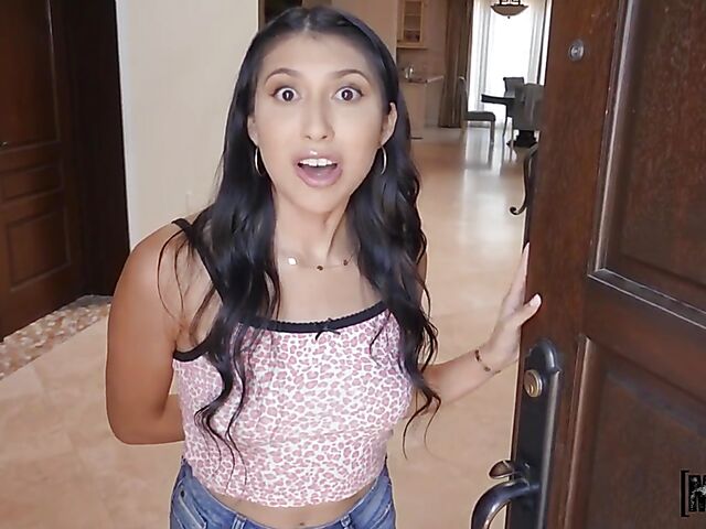 Penelope Woods - Sweet latina anal POV with the cable guy