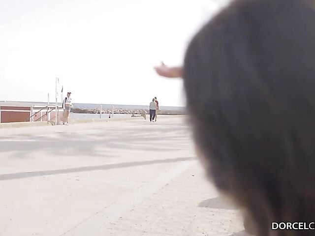 Hot threesome on vacation with Clara Mia and Jenny Doll