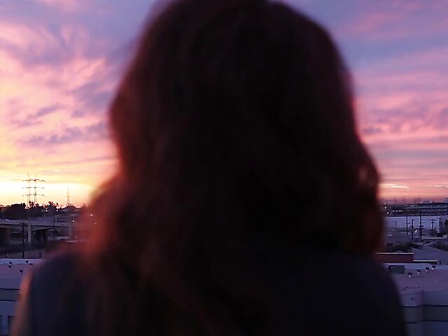 Rough threesome anal in black leather catsuit with Maddy O'Reilly