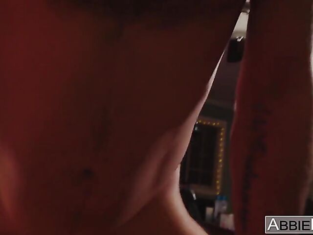 Horny Abbie Maley's homemade sextape #10