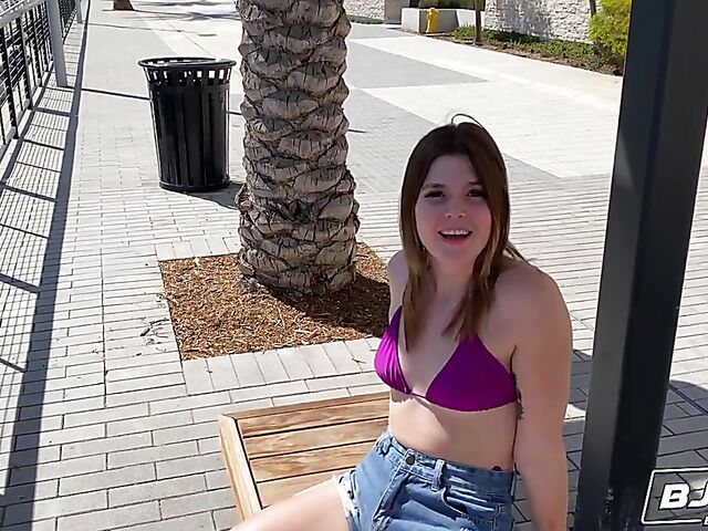 Alex Kane - Bikini teen blowjob and rimjob session with a lucky man