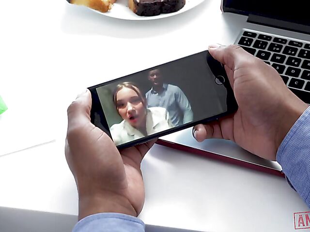 Interracial maid DP service with Taylor Sands