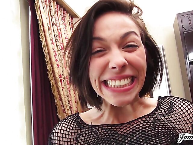 Self anal fisting behind the scenes with charming Harlow Harrison