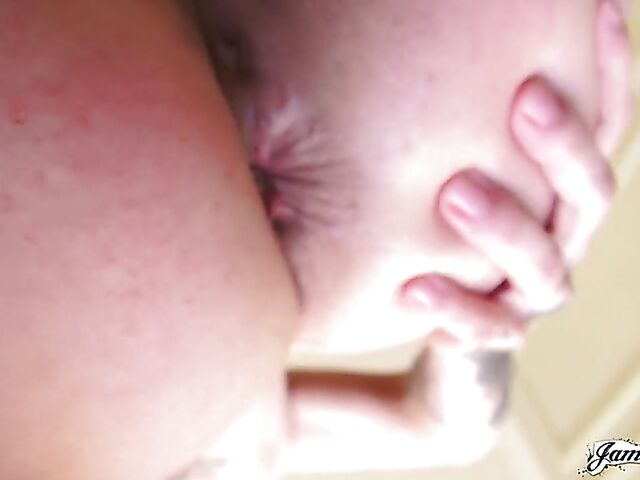 Self anal fisting behind the scenes with charming Harlow Harrison