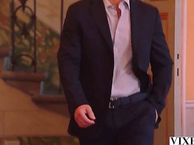 Hot threesome at the bargaining table with Eve Sweet and Candie Luciani