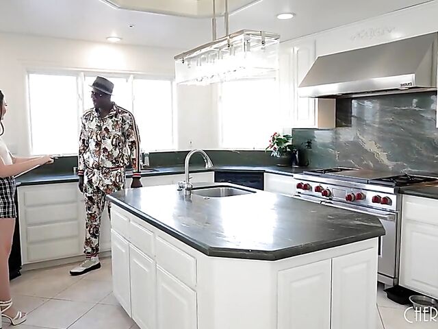 Cute real estate agent Liz Jordan gets a big black cock