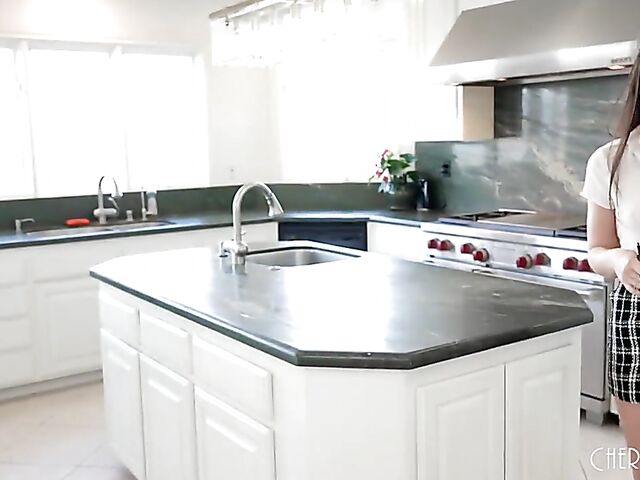 Cute real estate agent Liz Jordan gets a big black cock