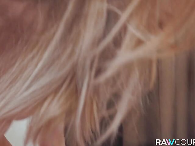 Shaved pussy fucking without condom with blue-eyed Nata Ocean