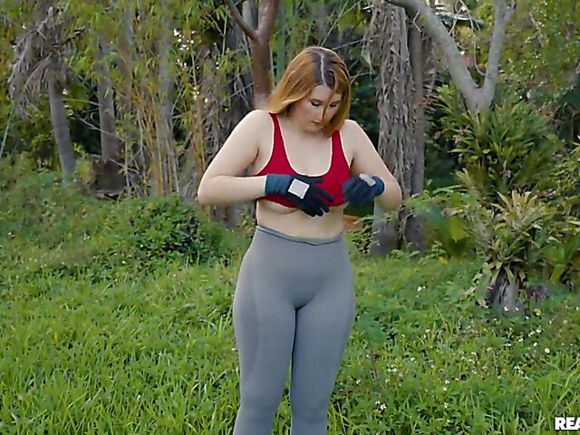 Busty threesome in the car with curvy big ass babes Abigaiil Morris and Bess Breast