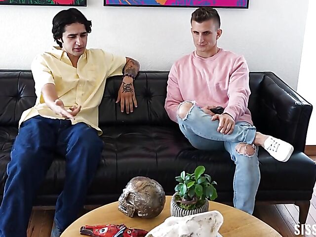 Group sex with nasty stepsisters Angel Gostosa and Lily Lou