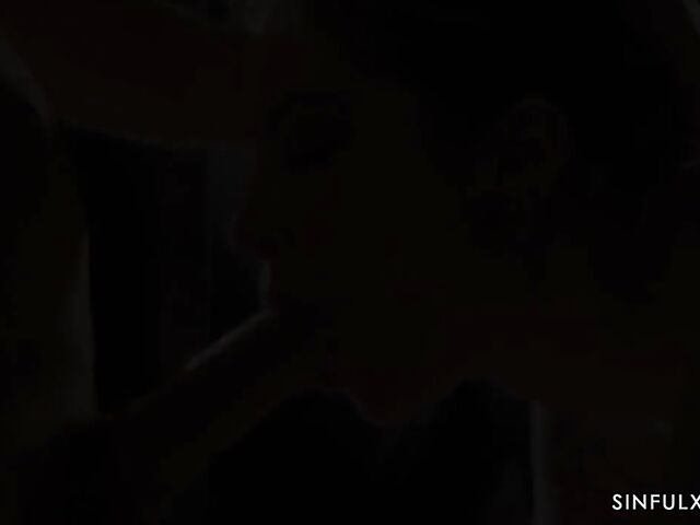 Erotic anal in the dark with lovely sex slave Anna De Ville