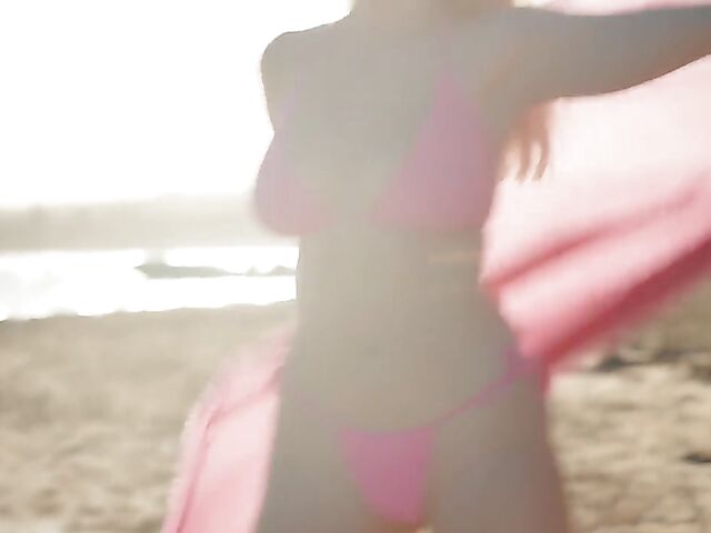 Big tits bikini blonde Mashenka is on vacation