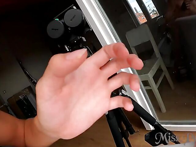 MissPussyCat's POV lesbian video with blonde Ingrid