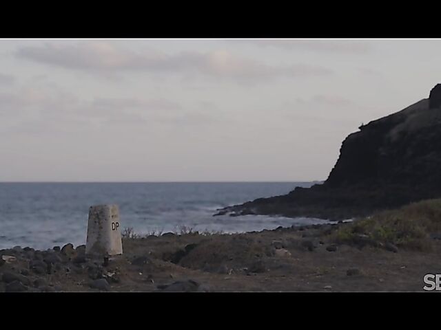 Seaside vacation and sensual sex outside with Camila Palmer