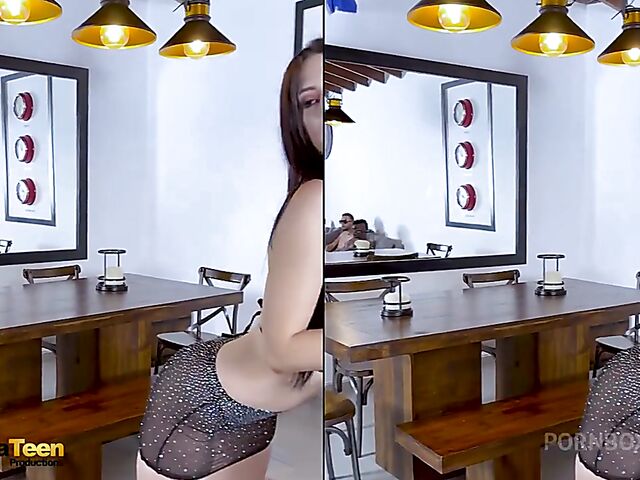 Black cock anal with 5 guys featuring sexy Alicia Trece