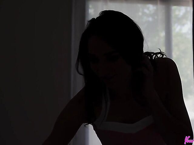 Tight pussy fuck in white panties with young stepmom Andi Rose