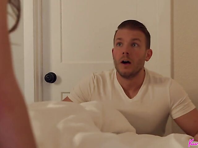 Tight pussy fuck in white panties with young stepmom Andi Rose