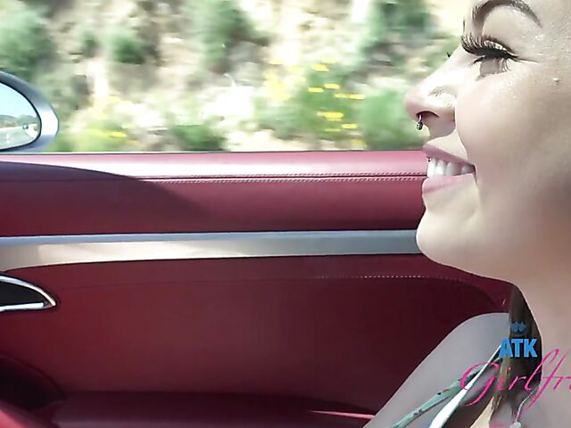 Bella Luna is your new ATK girlfriend with natural pierced tits