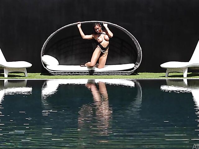 Big tits ebony anal with a black cock featuring Kira Noir