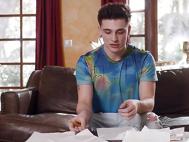 Dee Williams - Busty mom and boy inspect her massive tits together