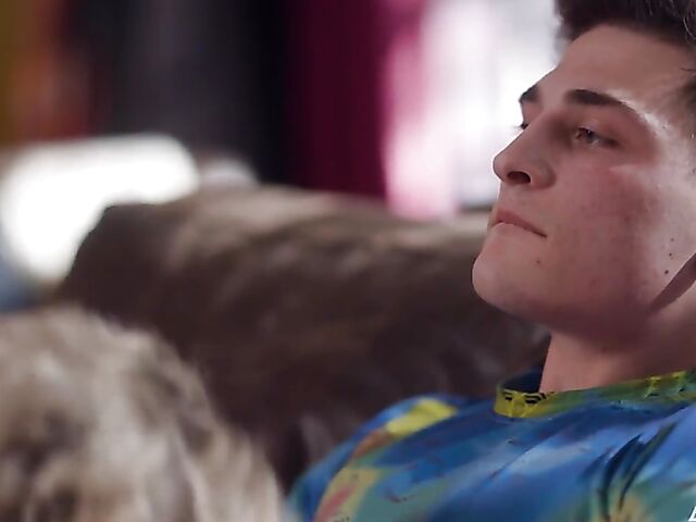 Dee Williams - Busty mom and boy inspect her massive tits together