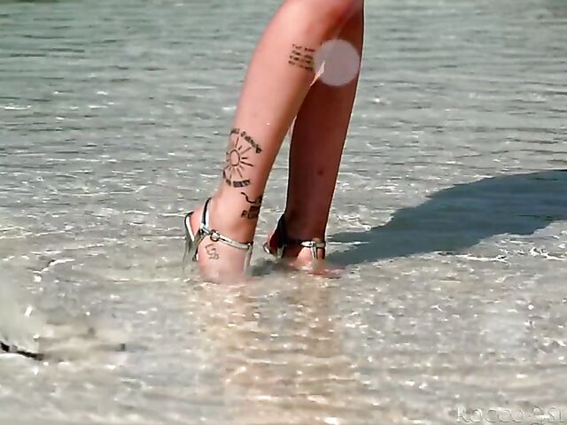 Interracial pool sex with wet blonde Mimi Cica