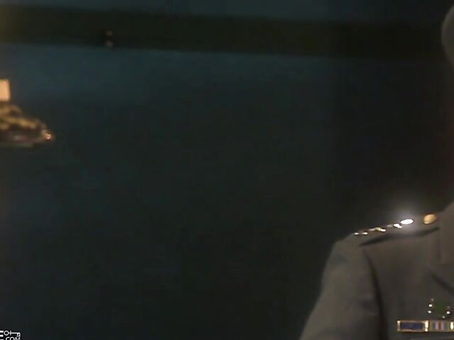 Army girl Max Mikita gets her shaved asian pussy licked and fucked in red stockings