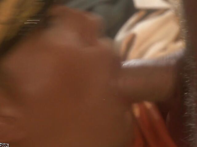 Army girl Max Mikita gets her shaved asian pussy licked and fucked in red stockings