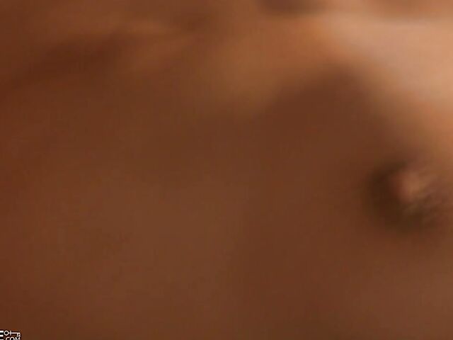 Army girl Max Mikita gets her shaved asian pussy licked and fucked in red stockings