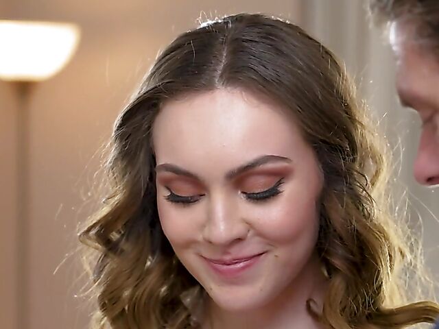 Freya Parker seduces Mick Blue into fucking her young trimmed pussy