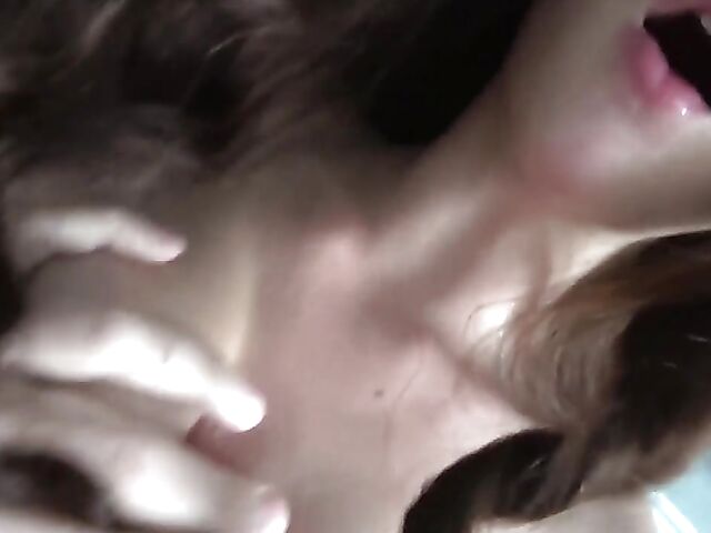 POV skirt fuck in bed with cute Macy Meadows