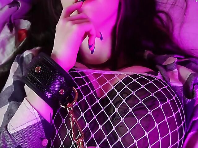 Enafox - Kinky big tits catgirl with glasses blowjob POV