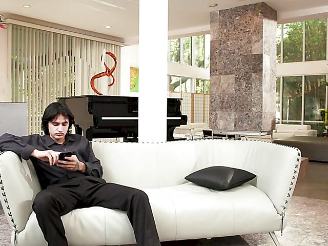 Ryan Keely - Busty MILF and boy both get horny in the bath