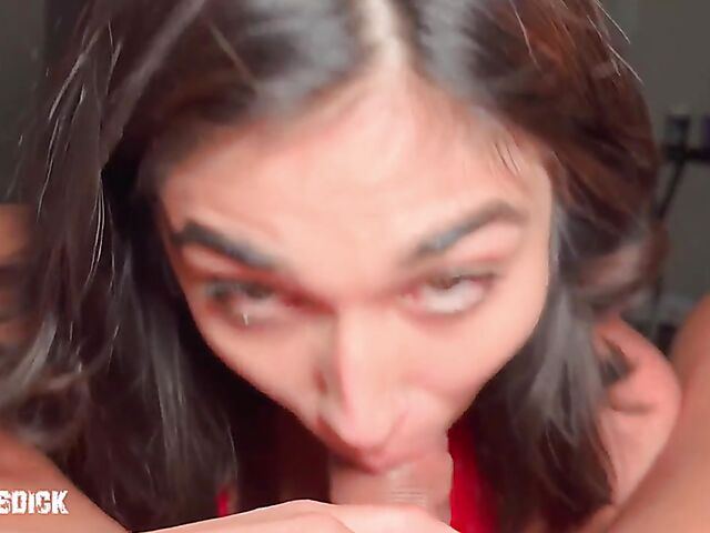 Cock sucking and pussy fucking porn audition with new girl Reina Rae