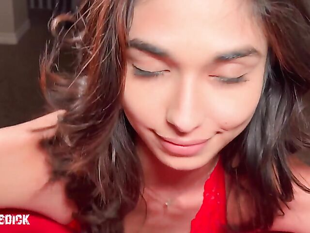 Cock sucking and pussy fucking porn audition with new girl Reina Rae