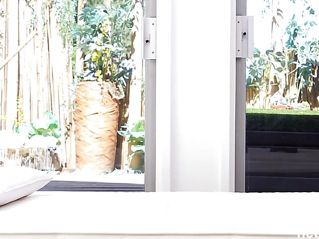 Busty blonde Alexis comes in to get fucked from the start