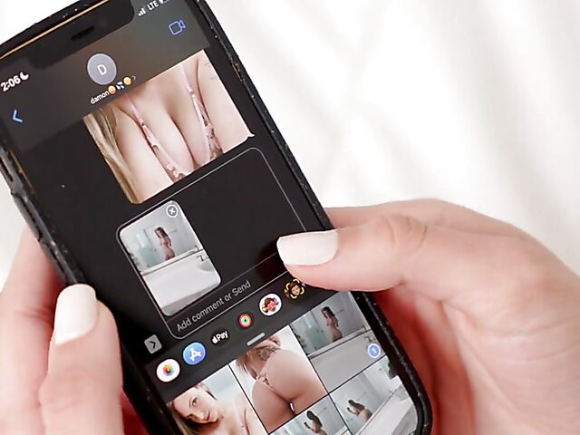 Charming Kenzie Love wants cum on her big natural tits