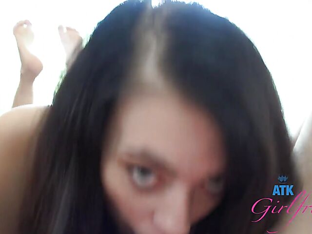 Skirt sex POV with smoking schoolgirl Corra Cox