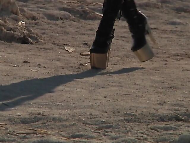 Long-legged blonde in boots Anikka Albrite looking for a hardcore threesome